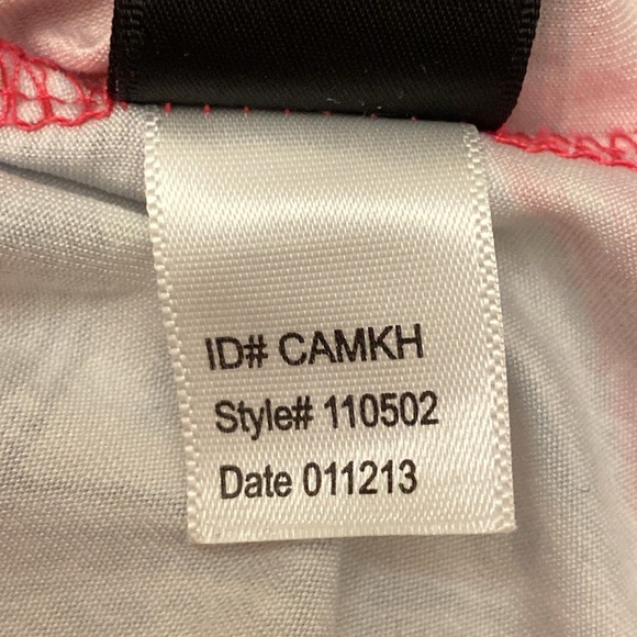 Nicole by Nicole Miller Red Pink Print Black Mesh Sleeveless Nightgown Size M - Picture 10 of 10